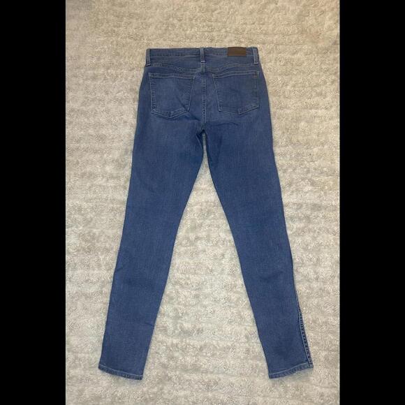 Madewell TENCEL medium wash 10" High-Rise button-front skinny jeans Size 28 - Picture 8 of 9